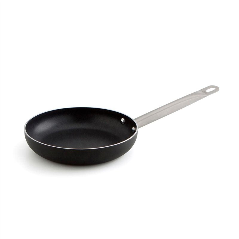 Quid 7554014 – Poêle 28 cm Pro Chef Alum, Couleur Noir et Acier, 60 x 50 x 10 cm