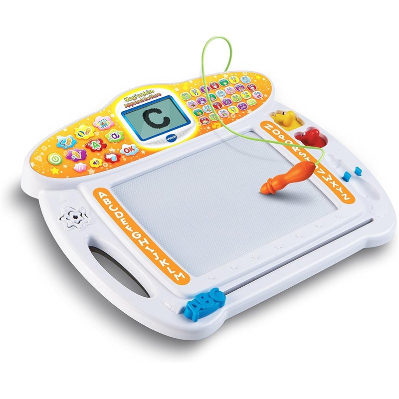 VTech - Magi'Ardoise Apprenti Écriture, Ardoise Magique Enfant, Tablette à Dessin, Jouet Éducatif et Créatif pour Apprendre à Éc