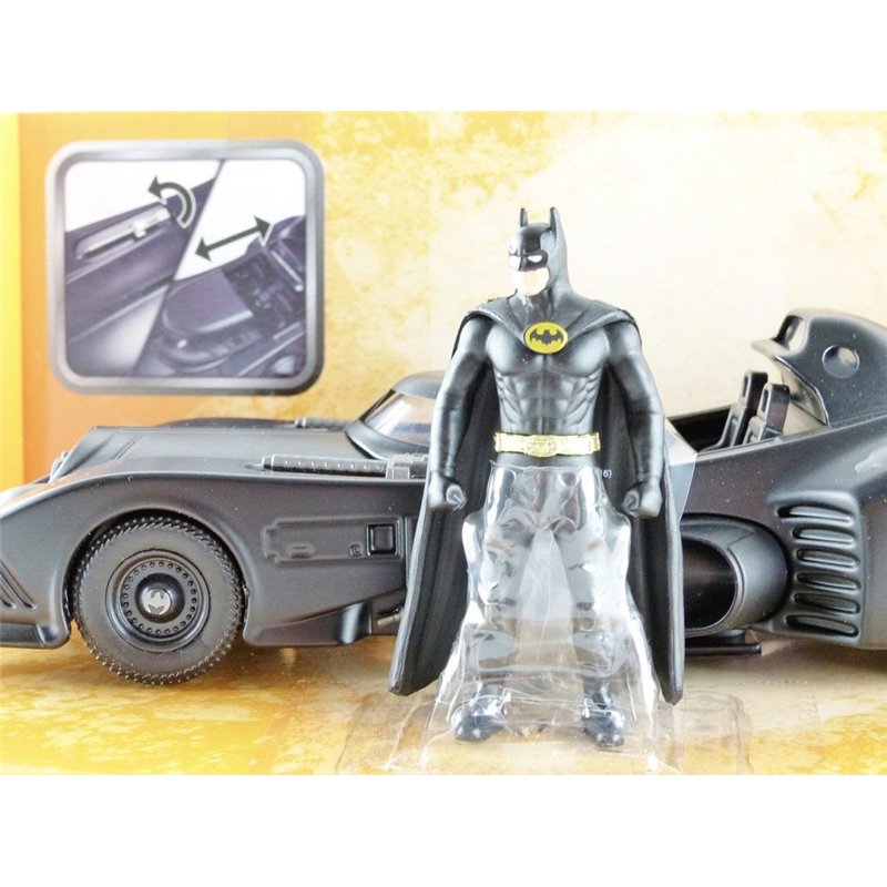 Image secondaire de Jada Toys - Batman Returns 1989 Batmobile Figurine, 801310982600, 1/24ème, Noir
