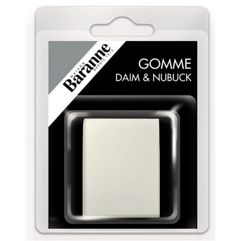 Baranne - Gomme Nettoyante Chaussures | Daim & Nubuck | Efface Tâches & Traces | Entretien Cuirs & Accessoires