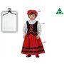 Atosa déguisement bergère rouge et noire bébé fille 6 a 12 meses