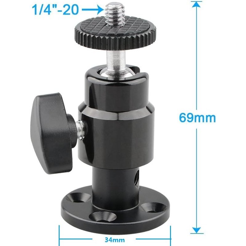 Image secondaire de CAMVATE Photographie Studio Photo Mur vidéo Support de Plafond avec Filetage 1/4