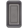 Amazon Basics Moule à pain antiadhésif en acier au carbone, 27 x 15 x 7 cm, lot de 2, Rectangulaire, Gris