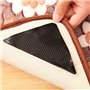 SHOP-STORY - Lot de 4 Supports Anti-Dérapants Triangle pour Tapis avec Autocollants