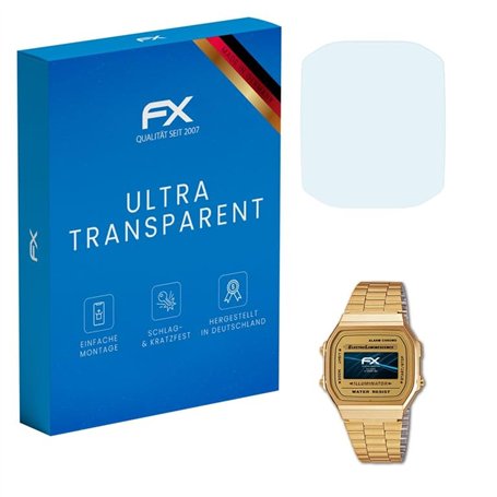 atFoliX Film Protection d'écran compatible avec Casio A168WG-9EF Protecteur d'écran, ultra-clair FX Écran protecteur (3X)