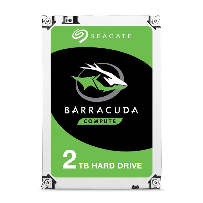 Seagate BarraCuda 2 To, Disque dur interne HDD – 3,5 pouces SATA 6 Gbit/s 7 200 tr/min, 256 Mo de mémoire cache – Ouverture faci