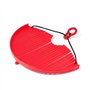 SHOP-STORY - Passoire Universelle Nouvelle Génération Égouttoir Rouge Facile à Ranger et Compatible à Toutes Les Tailles de Cass