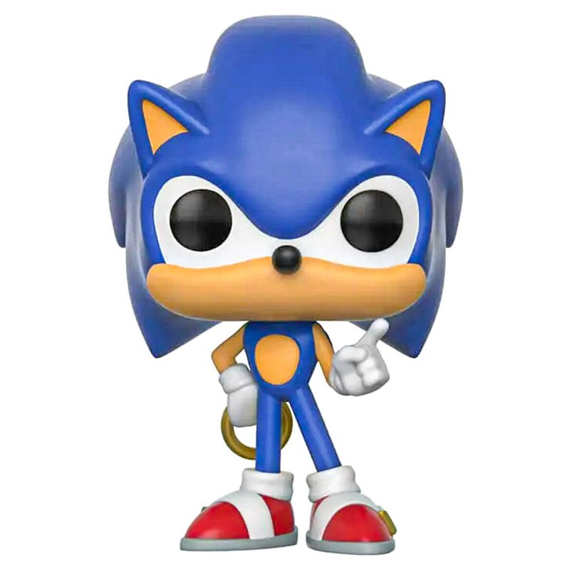 Funko Pop! Games Sonic The Silver Hedgehog Sonic With Ring - Sonic The Hedgehog - Figurine en Vinyle à Collectionner - Idée de C