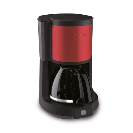Moulinex fg370d11 autonome semi-automática – Cafetière (autonome, Cafetière Filtre manuel, noir, rouge, pot, boutons, couvercle