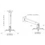 Schwaiger LWH310WD support pour projecteurs Mur/plafond Blanc - Supports pour projecteurs (430 cm, 650 cm, 35 cm, 56 cm, -8 - 8°