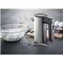 WMF Batteur électrique, 5 vitesses, Inox 18/10 Cromargan, Rangement position verticale, Fouet et crochet pétrin en inox, 400 W,