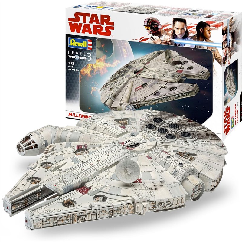 Revell- Faucon Millenium Star Wars Han Solo Maquette, 10 ans to 99 ans,06718, Multicolore, 1:72 Scale