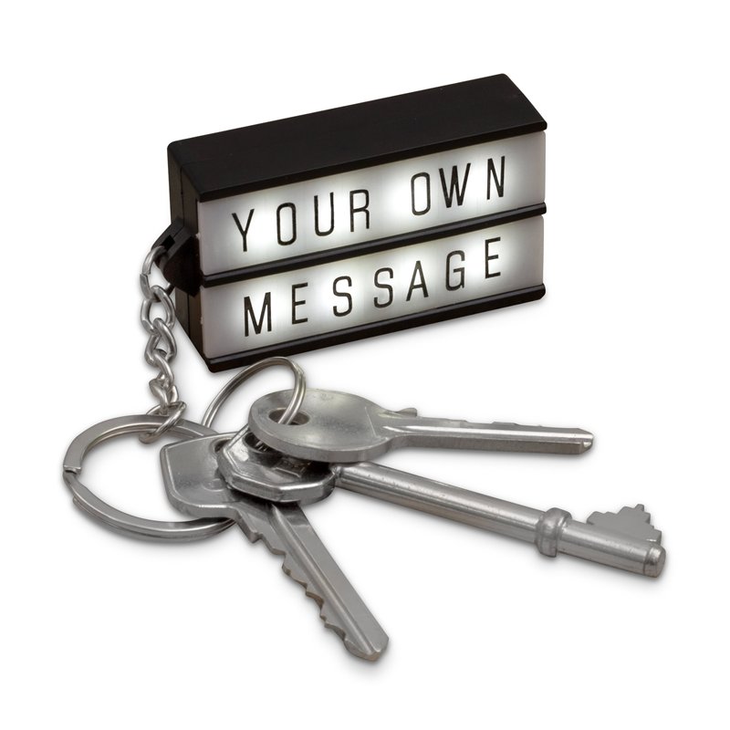 SHOP-STORY - Porte-Clés LightBox - Boîte Lumineuse - Affiche Lumineuse à LED Retro