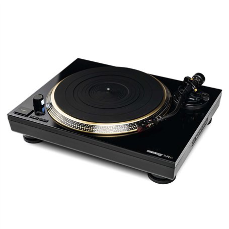 Reloop Turn 5 - Lecteur de disque platine hi-fi à quartz avec entraînement puissant, moteur DC sans balais à entraînement direct