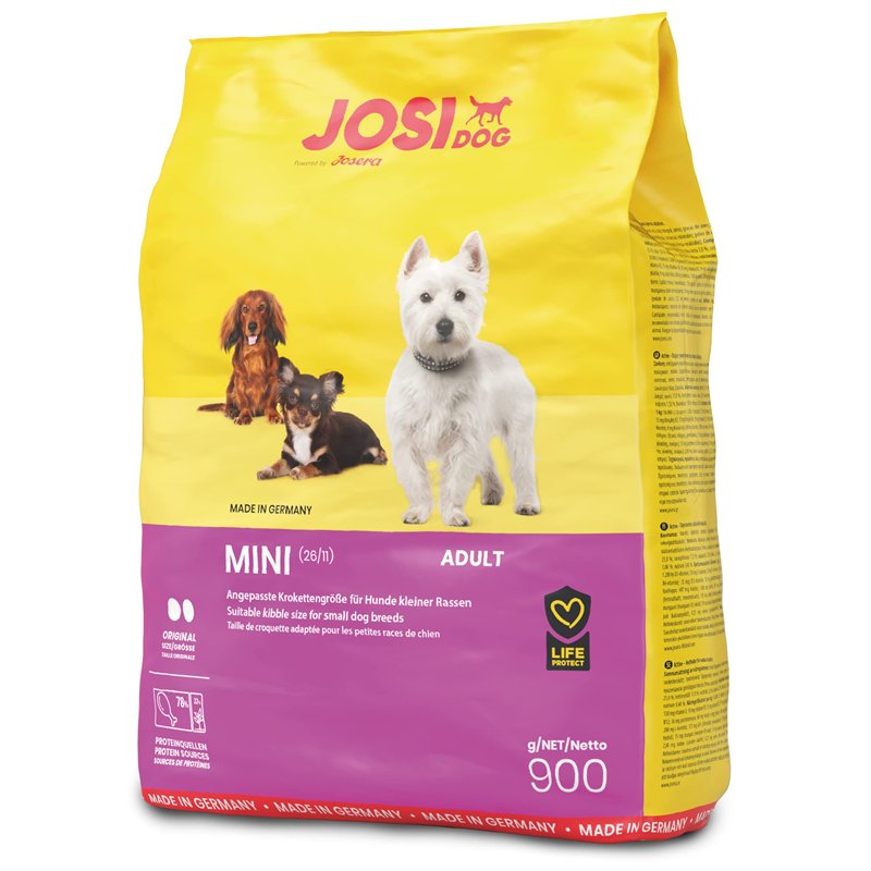 JosiDog Mini 900 g | Croquettes pour chien de petite race | Nourriture Premium pour chien adulte | Développé par JOSERA | Sachet