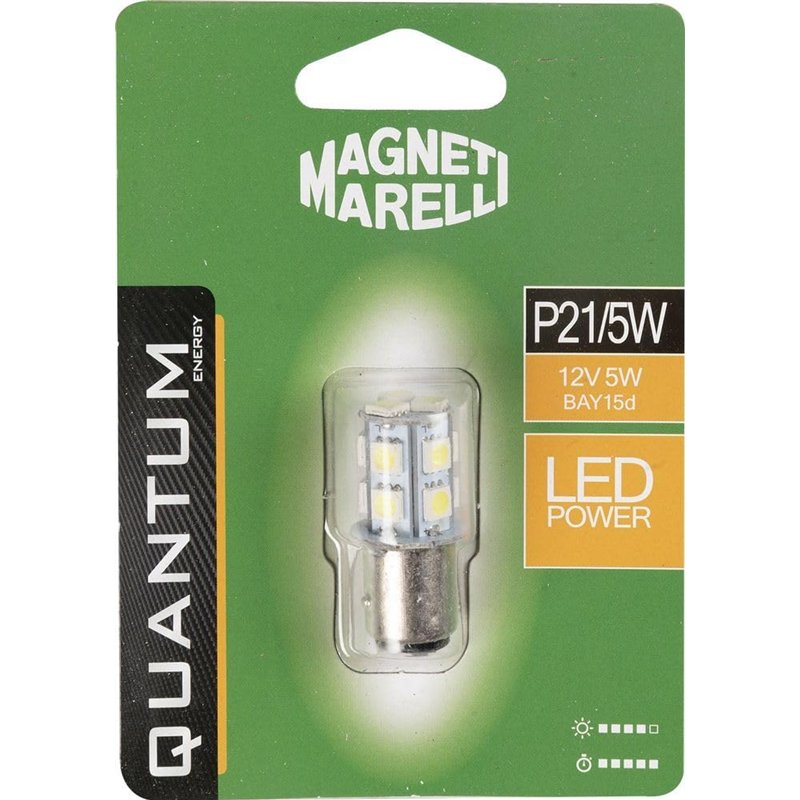Magneti Marelli 070.00000000009505 P21/5W Ampoule simple voiture LED SMD 12 V/5 W culot BAY15d