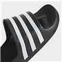 adidas Mixte Adilette Aqua Slides, Core Black / Cloud White / Core Black, 40.5 EU