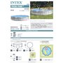 Intex - 26712NP - Kit Piscinette Prism Frame Ronde Tubulaire (Ø)3,66 X (H)0,76M