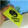 Color Pop Bébé À Bord Avec Ventouse, Jaune Réfléchissant