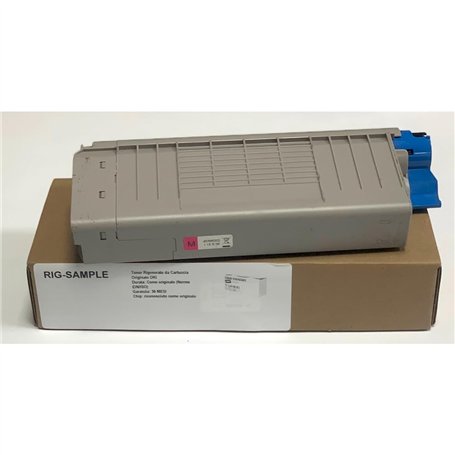 Toner OKI 46507614 pour C712n C712dn C712 C 712 - Magenta - 11.500 Pages - Régénéré Made in Italy