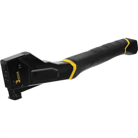 Stanley Fmht81394-9 Marteau Agrafeur Haute Capacite Gamme FatMax + 1000 Agrafes Type G 10 Mm - Résistant Et Léger - Surmoulage D