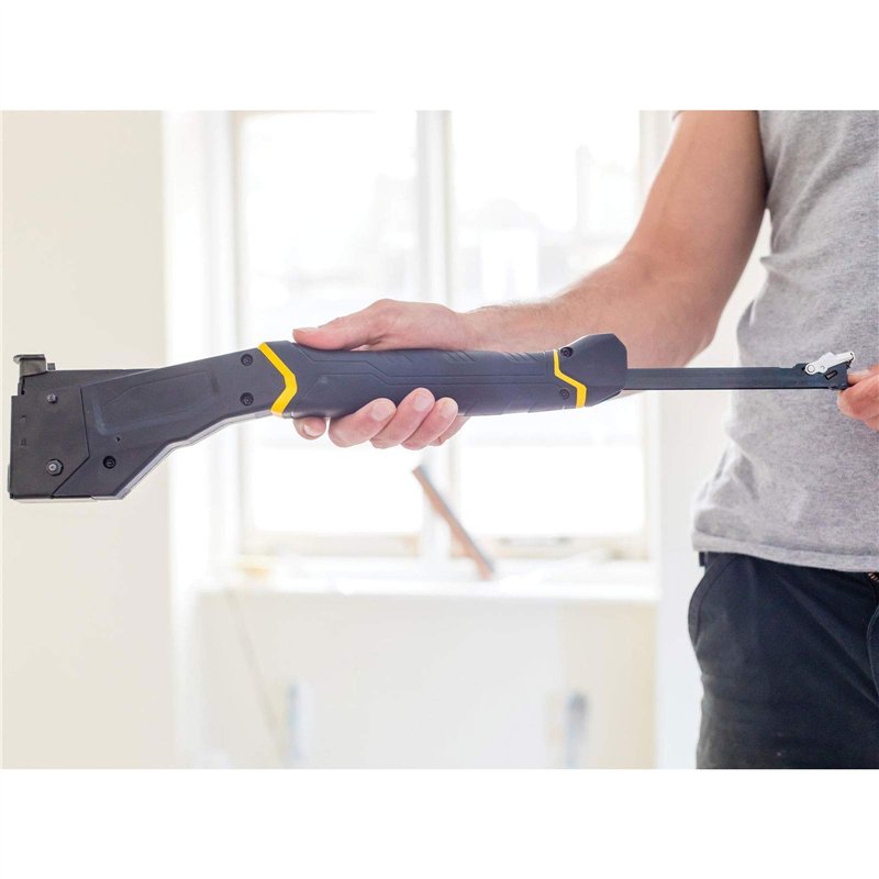 Image secondaire de Stanley Fmht81394-9 Marteau Agrafeur Haute Capacite Gamme FatMax + 1000 Agrafes Type G 10 Mm - Résistant Et Léger - Surmoulage D