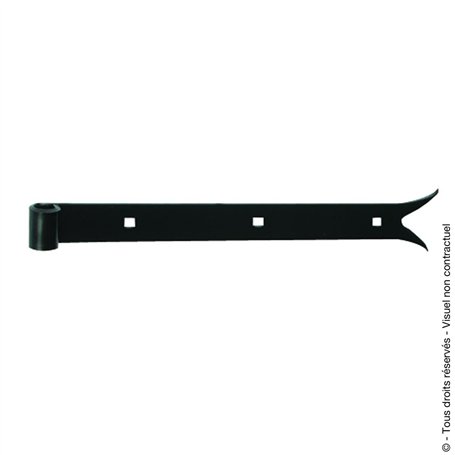 Penture queue de carpe 40x5 diamètre 16 - L (mm) : 800