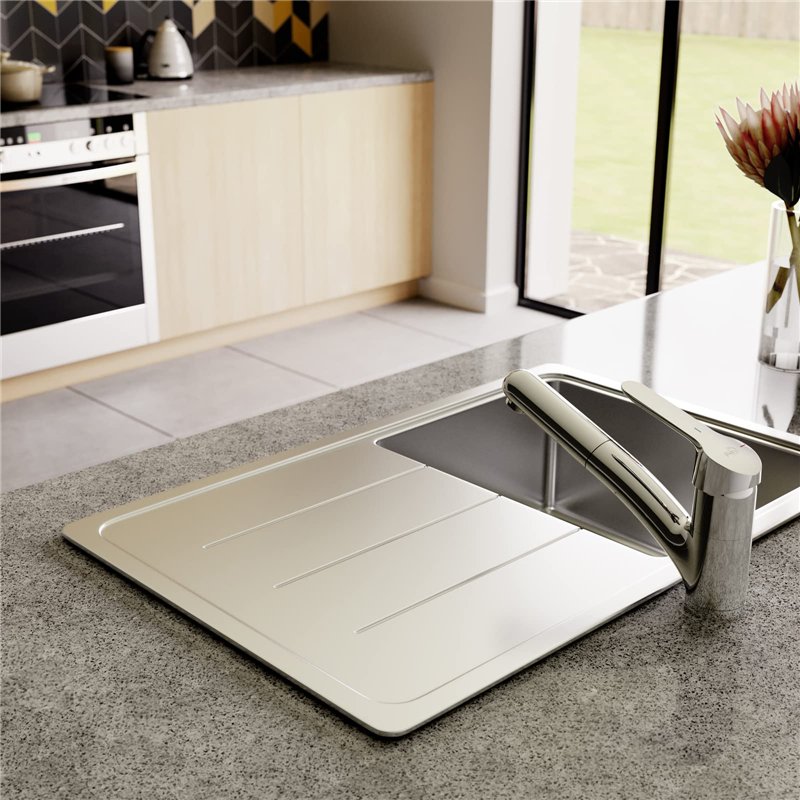 Image secondaire de Ideal Standard BC143AA Ceraflex Mitigeur cuisine monocommande à poser sur évier, douchette orientable et amovible Chromé