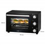 Clatronic Mini-four MBG 3726, petit four avec chaleur supérieure et inférieure, parfait pour les pizzas, les petits pains et les