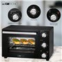 Clatronic Mini-four MBG 3726, petit four avec chaleur supérieure et inférieure, parfait pour les pizzas, les petits pains et les
