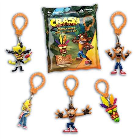 ClickDistribution UK Crash Bandicoot - Sac à Dos avec Figurine Miniature de Collection de 5,1 cm