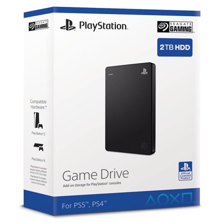 Seagate Game Drive pour consoles PlayStation, 2 To, disque dur externe, USB 3.2 de 1re génération, sous licence officielle (STGD