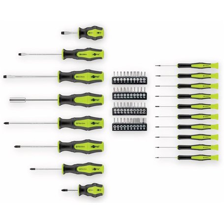 Goobay 74005 Coffret tournevis Vert/Noir