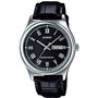 Casio Hommes Analogique Quartz Montre avec Bracelet en Cuir MTP-V006L-1B