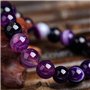 SHOP-STORY - Bracelet «Spiritualité» en Agates Violette