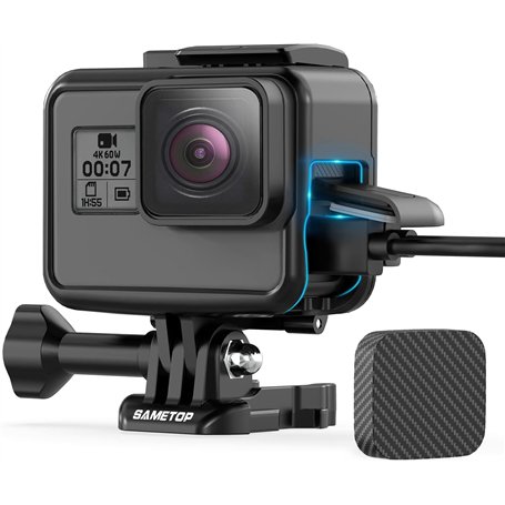 Sametop Frame Boîtier Cadre Compatible avec Les Caméras GoPro Hero 7 Black, 7 Silver, 7 White, Hero 6 Black, Hero 5 Black, Hero 