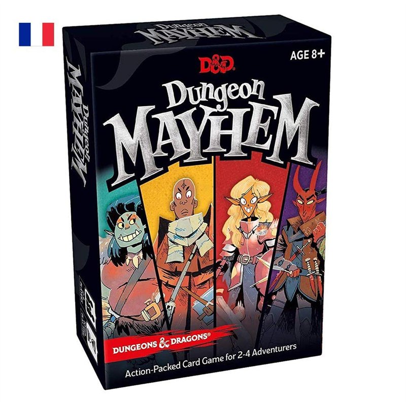 Jeu de Cartes Dungeons & Dragons Dungeon Mayhem 8+ – Version française