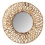 Atmosphera - Miroir tressé - métal et Fibre Naturelle D45 cm