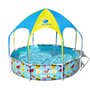 Bestway 56432 Piscine Steel Pro™ avec parasol Splash-in-shade ronde 244 x 51 cm