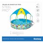 Bestway 56432 Piscine Steel Pro™ avec parasol Splash-in-shade ronde 244 x 51 cm