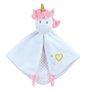 JEMINI 023683 LICORNE Doudou +/- 32 cm avec hochet, blanc rose