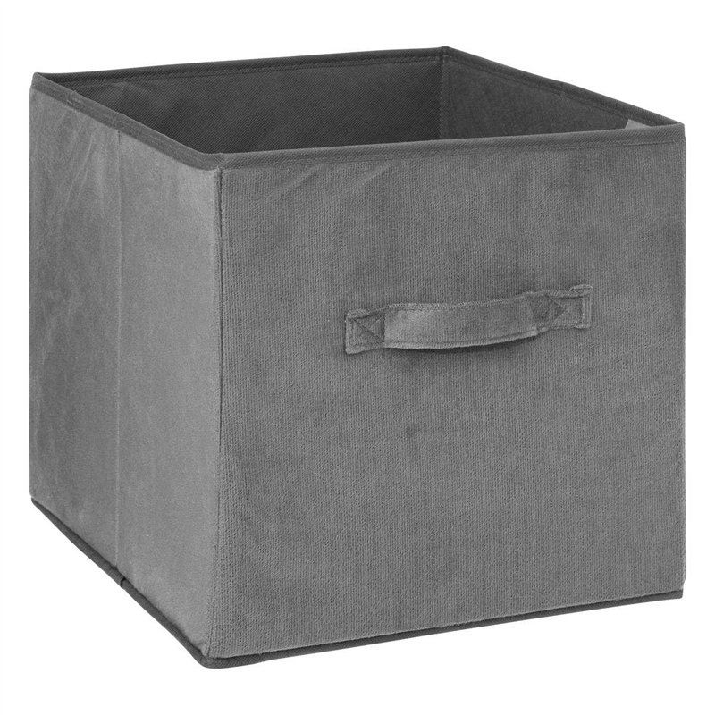5 five simply smart 160455A Boîte de Rangement, Plastique, cm Gris Foncé