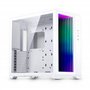 Magniumgear Neo Qube 2 IM, Double Chambre ATX Mid-Tower, Digital-RGB Infinity Mirror Front Panel, Tempered Glass Panels, Blanc