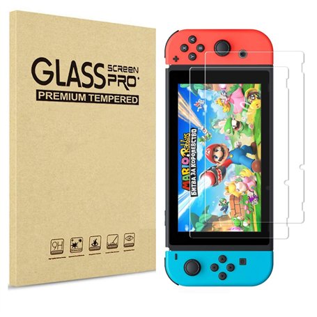 PHONILLICO Verre Trempe pour Nintendo Switch [Pack de 2] Film Protection Resistant Vitre Protecteur Anti Rayure