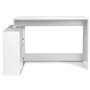 IDMarket - Bureau d'angle en Forme de L BOB avec Portes Blanc