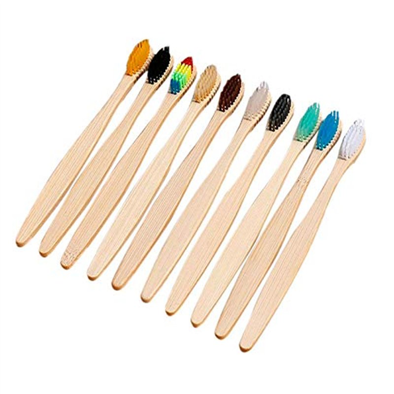 Image secondaire de SHOP-STORY - Brosse à dents naturelles en bambou et charbon - Anti Bactéries - Vendu à l'unité - Couleur aléatoire