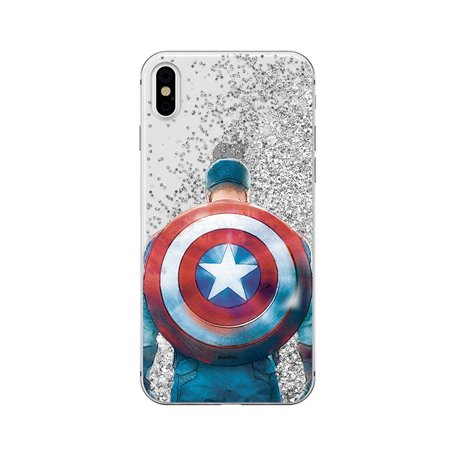 ERT GROUP Coque de téléphone Portable pour Apple iPhone XS Max Original et sous Licence Officielle Marvel Motif Captain America 