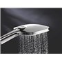 GROHE Vitalio SmartActive 130 Cube Pommeau de douche 3 jets, Douchette 130mm, Economie d'eau, Facile à installer et à nettoyer,
