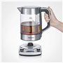 SEVERIN Bouilloire Eau & Thé en Verre Programmable, 1,7L, 3 000W, Levée Automatique du Filtre, Minuterie, Affichage LED, WK 3422