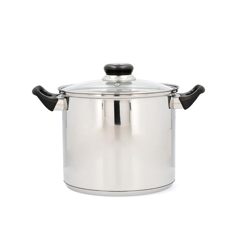 HABITAT QD Casserole en acier inoxydable 20 x 17 cm